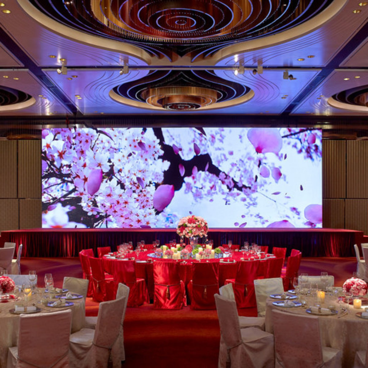 LED Video Screen at Wedding Reception